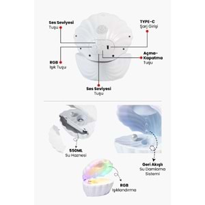 Y17 Bluetooth Hoparlör & Geri Akışlı Su Damlama Sistemi Hava Nemlendirici