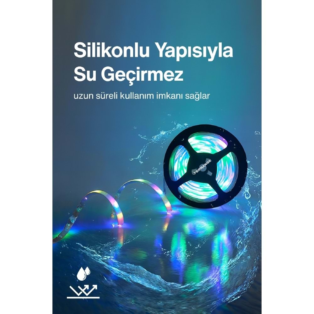 SPRANGE SP-LD5 RGB Şerit Led 5 Mt.