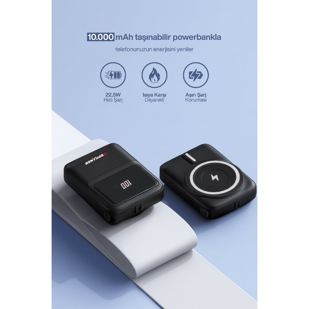 SPRANGE SR-P27M 10000 mAh Powerbank Siyah