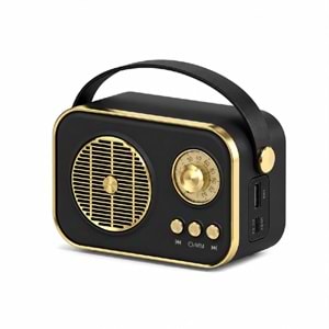 M4 Bluetooth 5.2 USB & TF Kart FM Radyo Siyah