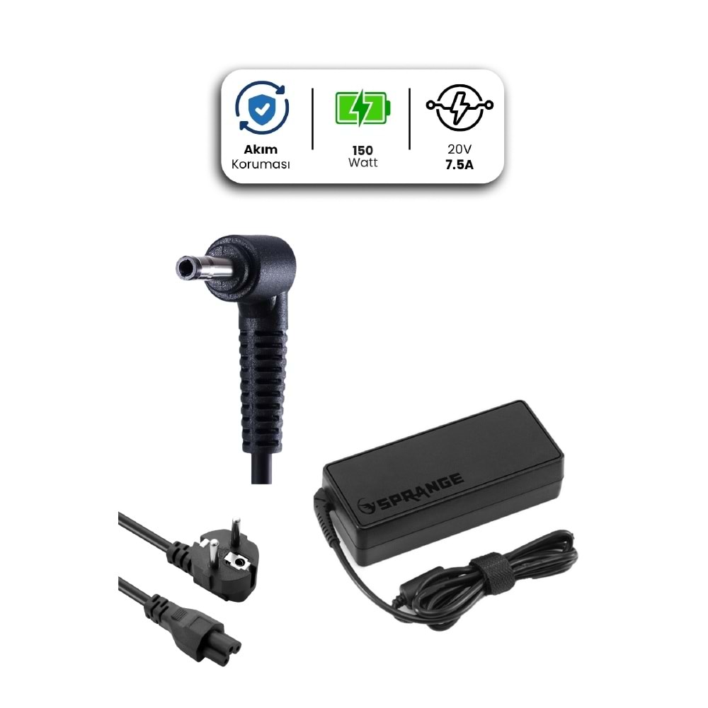 SPRANGE SR-L37 20V 7.5A 6.0*3.7mm 150W ASUS İçin Laptop Adaptör