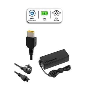 SPRANGE SR-L40 20V 6.75A USB PIN 135W LENOVO İçin Laptop Adaptör