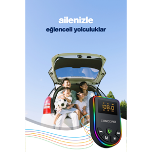 CONCORD C-6010 Bluetooth / TF & Aux - FM Transmitter Mp3 Player