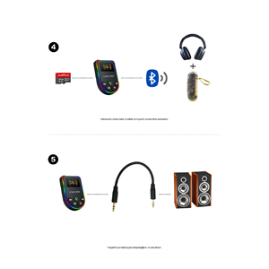 CONCORD C-6010 Bluetooth / TF & Aux - FM Transmitter Mp3 Player