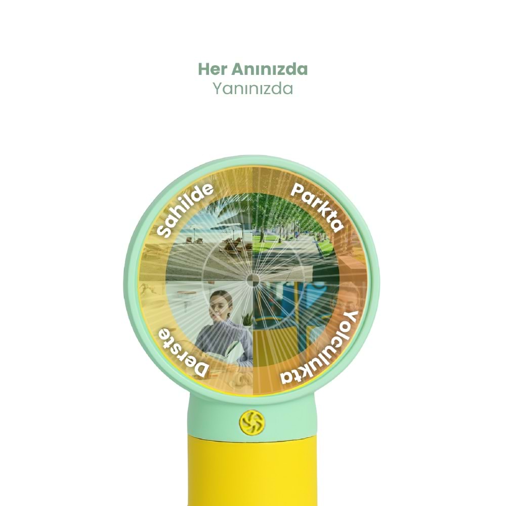 CONCORD MS-50 Mini Fan Flower Yeşil