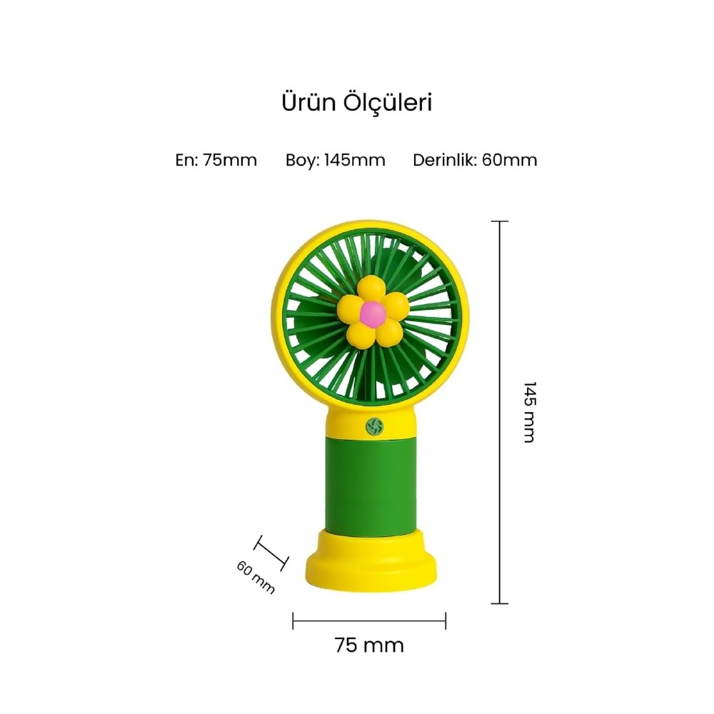 CONCORD MS-50 Mini Fan Flower Sarı