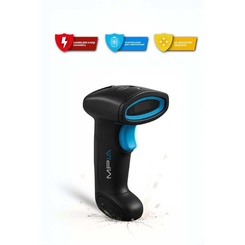 MPIA BS-2 Kablosuz 1D/2D Standlı Barkod & Karekod Okuyucu