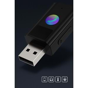 CONCORD BT-16 2IN1 Bluetooth Receiver | USB-Aux Kablo Ses Kontrol Ekran