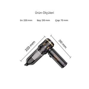 MPIA MCV-05 Gold Edition 10 IN 1 Araç Süpürgesi