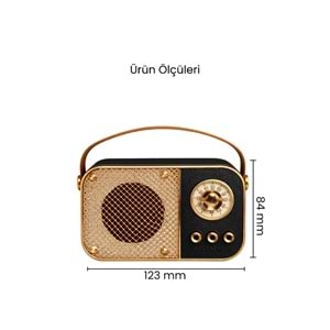 M24 USB/TF Bluetooth Hoparlör Siyah