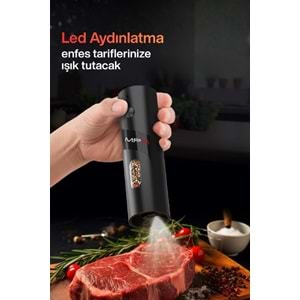 MPIA PG-5 Şarjlı Baharat Öğütücü 110ML Hazne