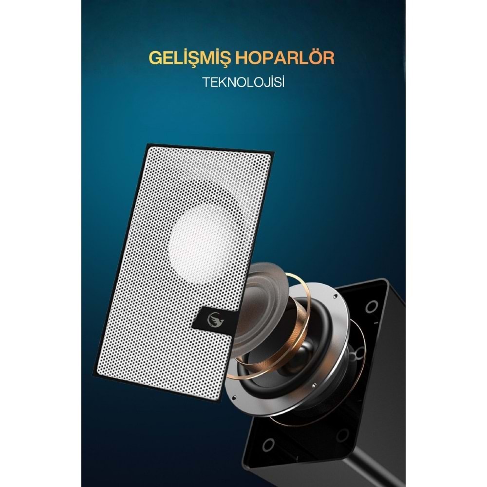 Sprange SR-PN784 2.0 3W*2 USB + 3.5mm USB 5V Hoparlör Beyaz