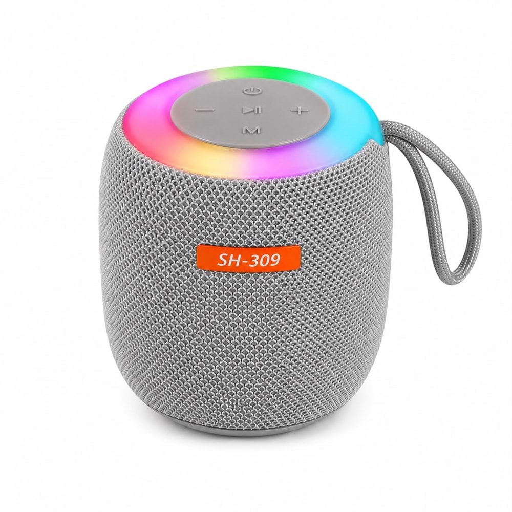 SH-309 Bluetooth 5.0 RGB Hoparlör Silver