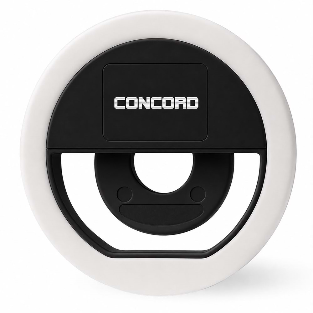 CONCORD GZ999 Clip-Fill Taşınabilir Mini Led Telefon Selfie Işığı Siyah