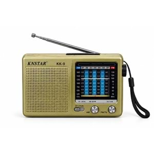 KK-9 Mini Taşınabilir FM Radyo Gold