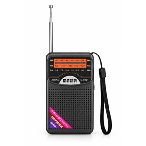 M-9321 FM/AM/SW Radyo Siyah